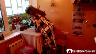 Izy no manao ny mafana lingerie sy nanangona ny sisa tsy maintsy fuck azy mafy